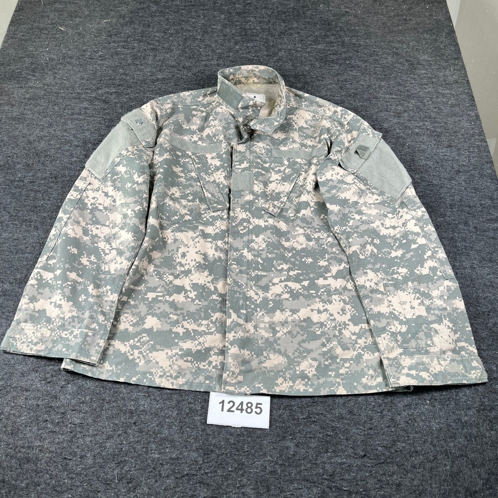Unicor Greenville Army Combat Uniform Coat Men XL Gray Camouflage Ripstop Cotton